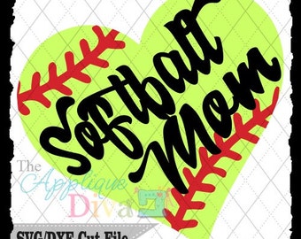 Softball Mom SVG DXF cutting file