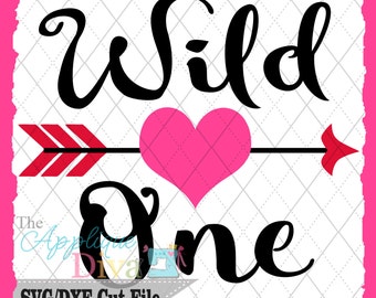 Valentine's Day Wild One SVG/DXF cutting file