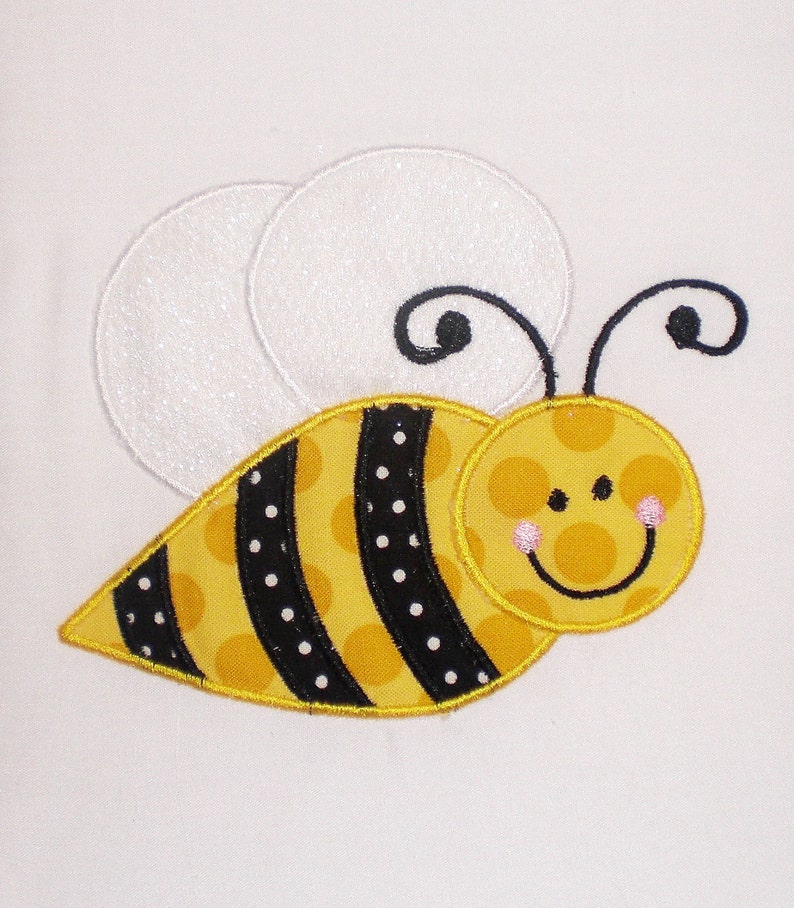 Bumble Bee Embroidery Design Machine Applique Etsy