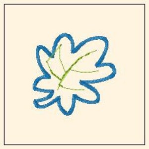 Fall Leaf Hair Bow Center Digital Embroidery Machine Applique Design - Etsy