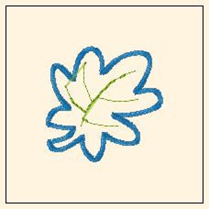 Fall Leaf Hair Bow Center Digital Embroidery Machine Applique Design - Etsy
