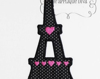 Paris Eiffelturm Stickerei Design Maschine Applique