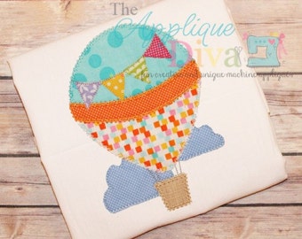 Summer Hot Air Balloon Design Machine Applique