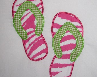 Flip Flops machine Embroidery Design