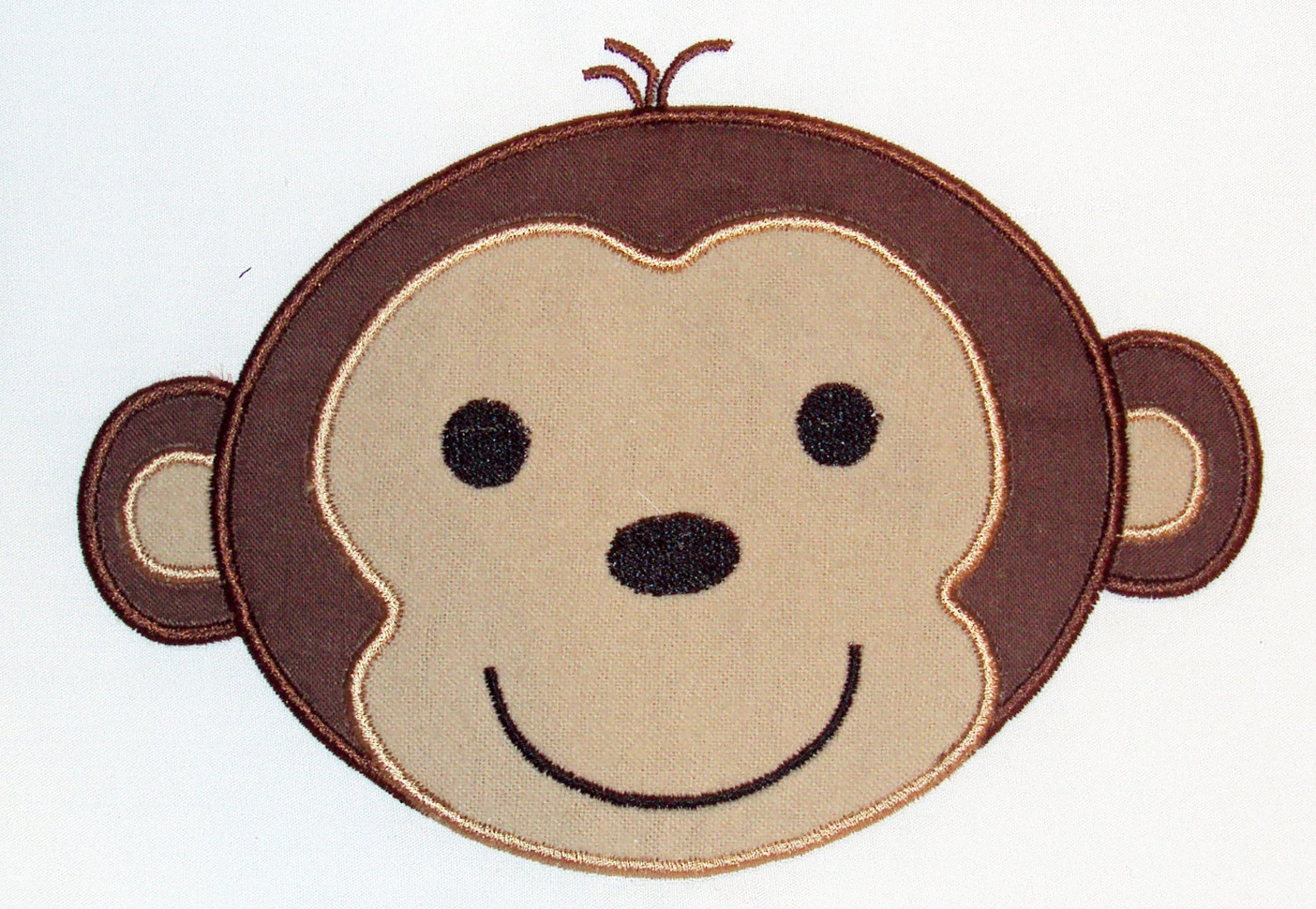 Monkey Embroidery Design Machine Applique - Etsy