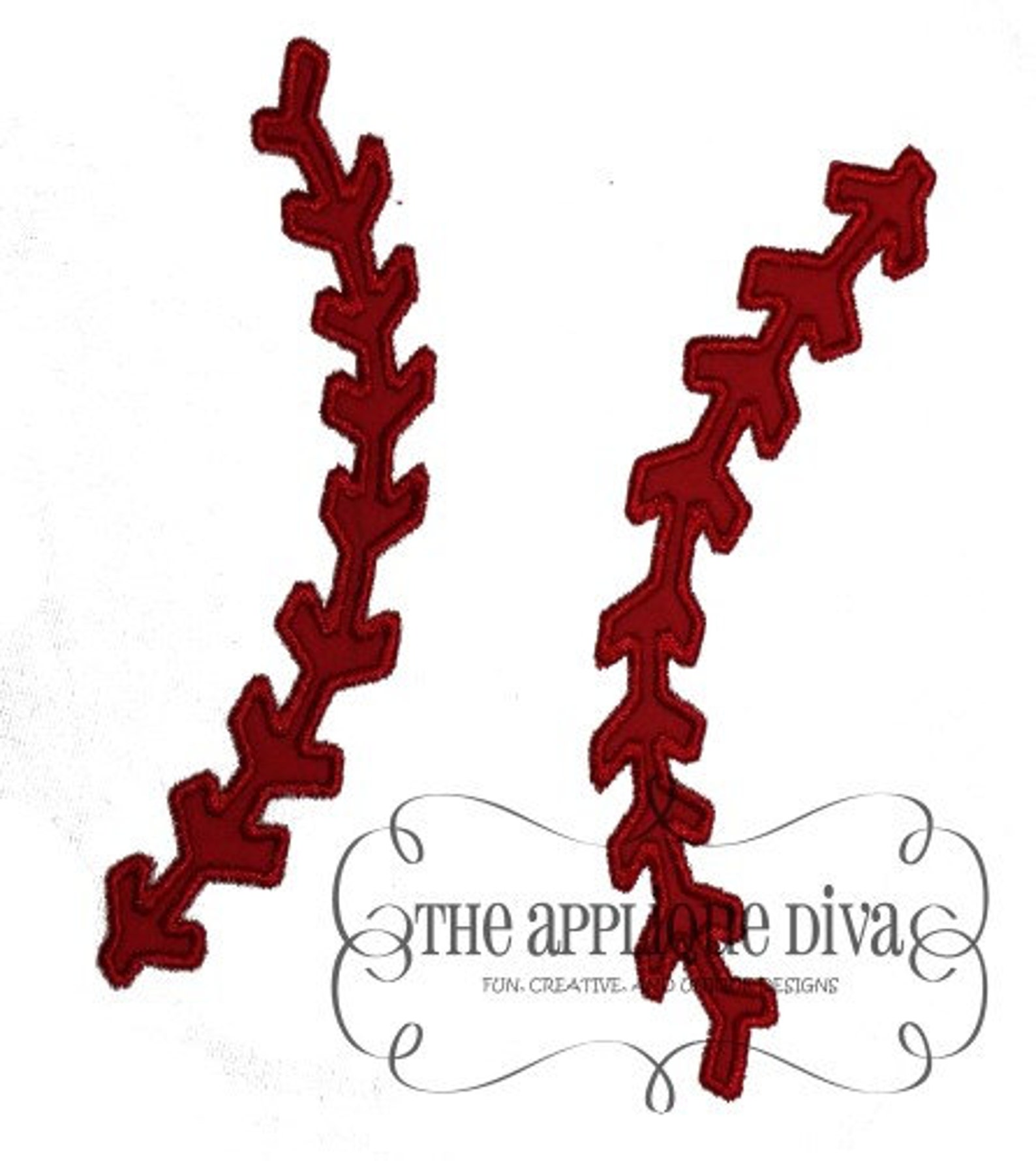 Summer Baseball Laces Digital Embroidery Design Machine Etsy