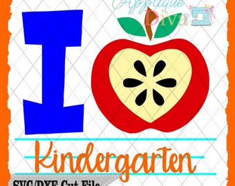 Back to School I Love all Grades  SVG/DXF cutting file