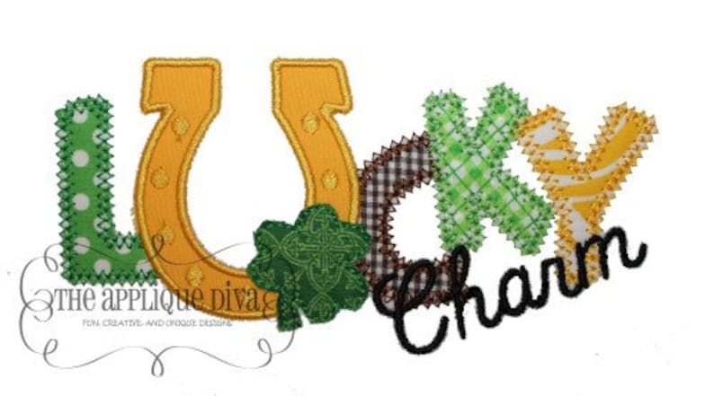 Download St Patrick's Day Lucky Charm Digital Embroidery Design | Etsy