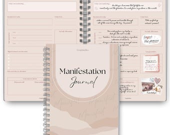 Manifestation Journal, Law of attraction planner, Manifest your dream life, Affirmation, Vision Board, Mindfulness, Gratitude, Spiritual, A5