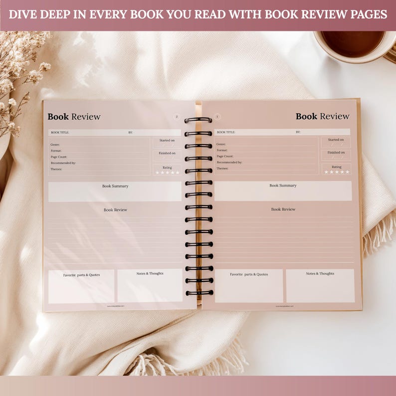 READING Journal, Book Tracker, Reading Challenge, Book Review Template ...