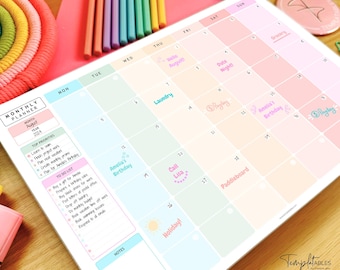 Monthly Planner Notepad, To Do List Planner Desk Pad, Brain Dump, To Do List Note Pad, Organizer and Priority List | A4
