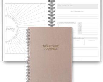 Gratitude & Mindfulness Journal, 90 Day Self Care Planner, Positivity Diary, Daily Gratitude Jar, Wellness, Manifestation | A5 Spiral