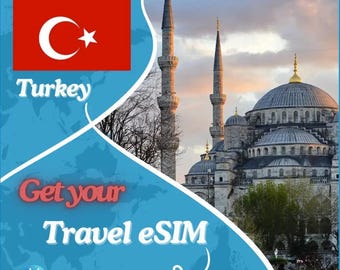Turchia 10 GB 30 giorni eSIM: Türkiye Travel Mobile Internet Dati Roaming eSIM Connettività 5G