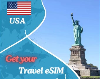 United States 5GB 30Days eSIM: USA Travel Mobile Internet Data Roaming eSIM Connectivity 5G