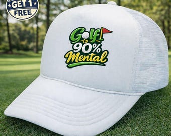 Adjustable Trucker Cap, Gift for golfers, Mens and Womens