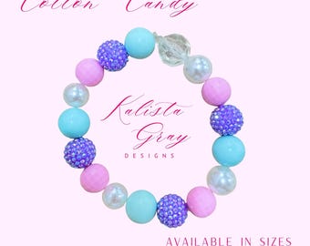 Cotton Candy Beaded Dog Necklace – Girly Pastel Pet Jewelry