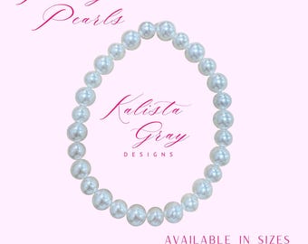 Pretty Pearl Dog Necklace – Girly Pet Jewelry, Handmade
