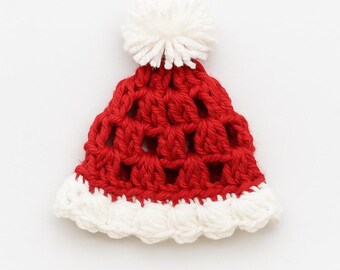 Lot De 6 Mini Chapeaux De Père Noël Tricotés - Pour Bouteille De Vin, Décorations, Poupées - Cadeau Festif DIY