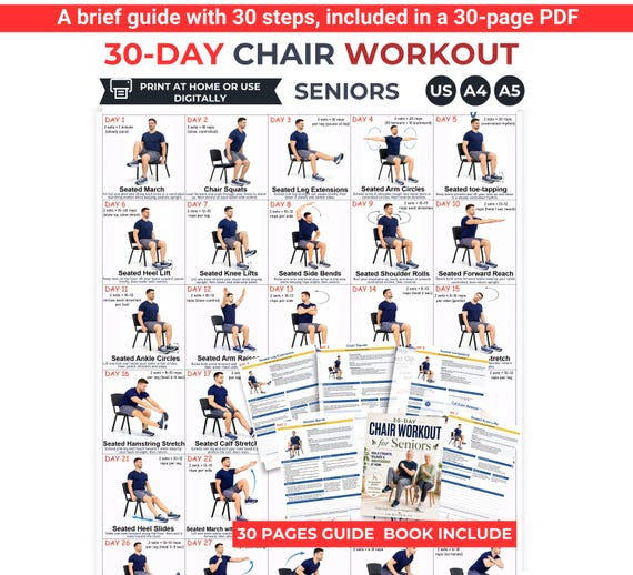 30-Day Chair Tai Chi Workout for Seniors, Exercise Plan (PDF)
