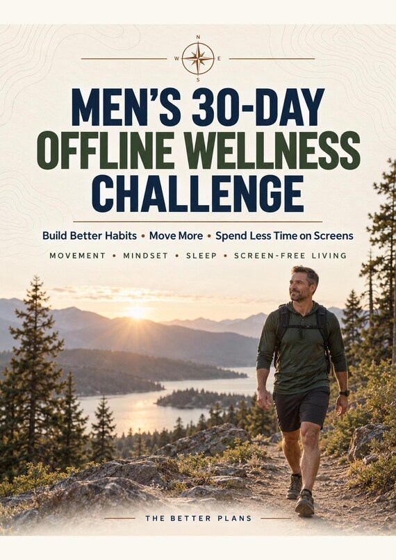 30-Day Men's Habit and Fitness Tracker