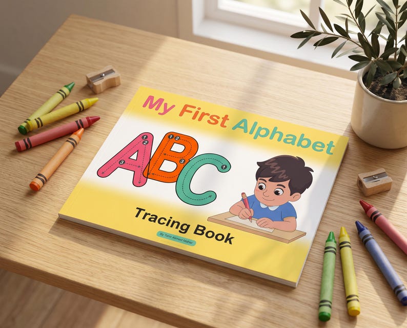 Alphabet Tracing Worksheets A-Z: Preschool Letter Sounds & Writing Practice (PDF Download) — original Etsy mockup 12