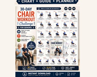 30-Day Chair Tai Chi Workout for Women , Exercise Plan (PDF)