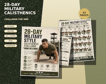 28-Day Military Calisthenics Workout Plan for Men