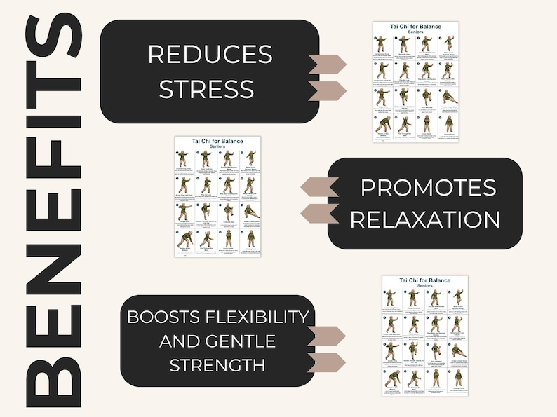 Tai Chi Walking Workout for Men Printable, Senior Balance & Mobility Exercise Chart, Gentle Fitness Routine PDF — original Etsy mockup 7