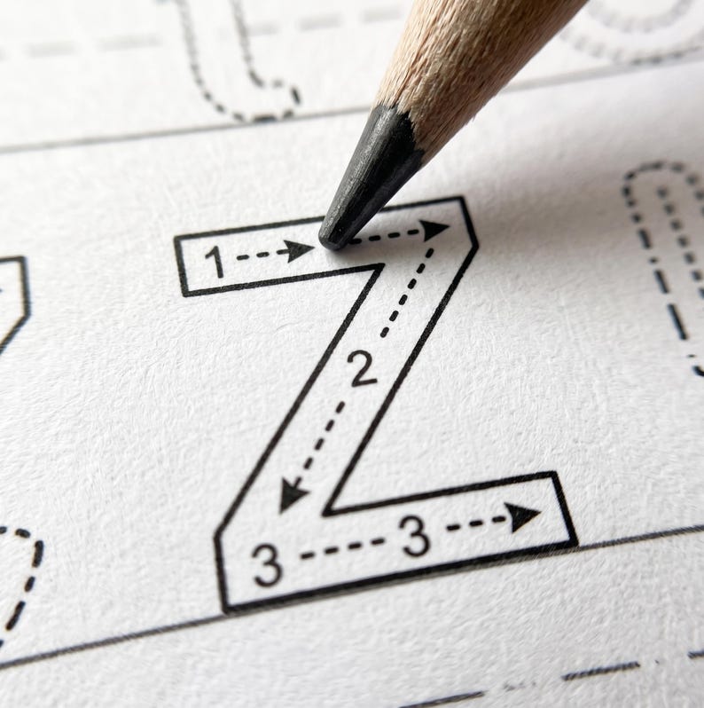 Alphabet Tracing Worksheets A-Z: Preschool Letter Sounds & Writing Practice (PDF Download) — original Etsy mockup 3