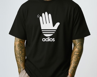 Camiseta parodia de Adios, camiseta divertida de parodia de marca - SE HA TRASLADADO A UNA NUEVA TIENDA - CONSULTA LA DESCRIPCIÓN