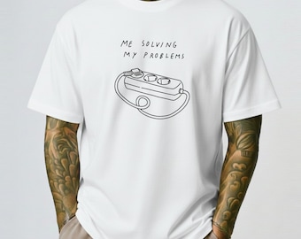 Ich löse meine Probleme Shirt, lustiges Vermeidungs Humor T-Shirt, Procrastination Geschenk, Selbstpflege Satire Shirt, Unisex