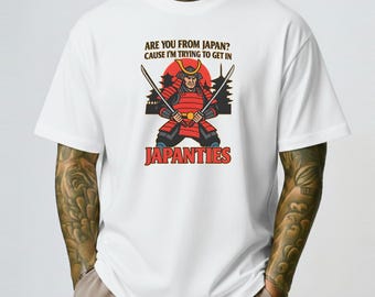 Camiseta con frase para ligar japonesa, camiseta divertida para adultos con humor - TRASLADADA A UNA NUEVA TIENDA - CONSULTA LA DESCRIPCIÓN