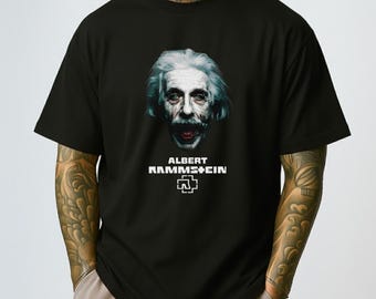 Camiseta de Albert Rammstein, divertida parodia de Einstein - TRASLADADA A UNA NUEVA TIENDA - CONSULTA LA DESCRIPCIÓN