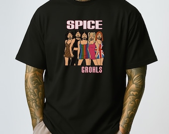 Spice Grohls Shirt, Funny Music Mashup Tee, Spice Girls Dave Grohl Parody Gift, Rock Humor Shirt, Unisex