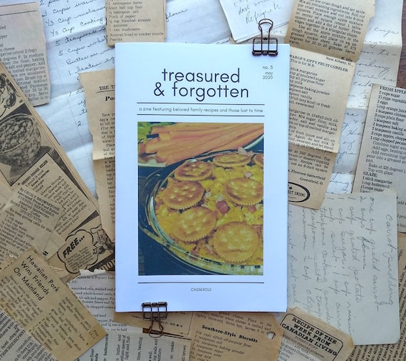 Treasured & Forgotten #5 Recipe Zine - Etsy