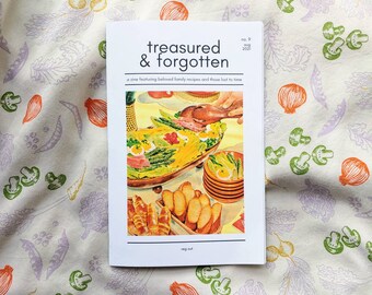 Treasured & Forgotten #9 Recipe Zine -- Vegetables