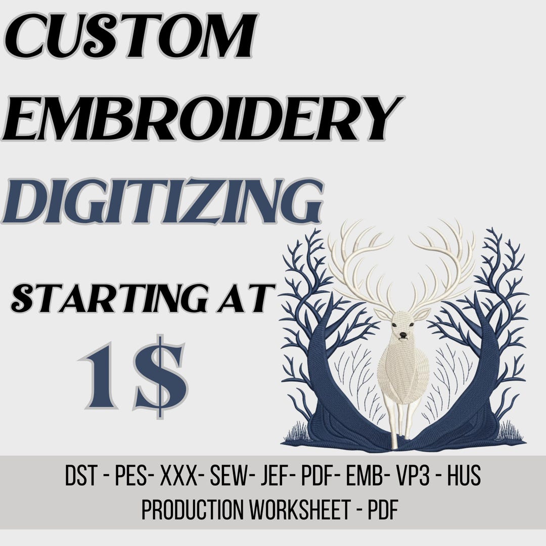 Custom Embroidery Digitizing Service | Logo Digitizing | Image ...