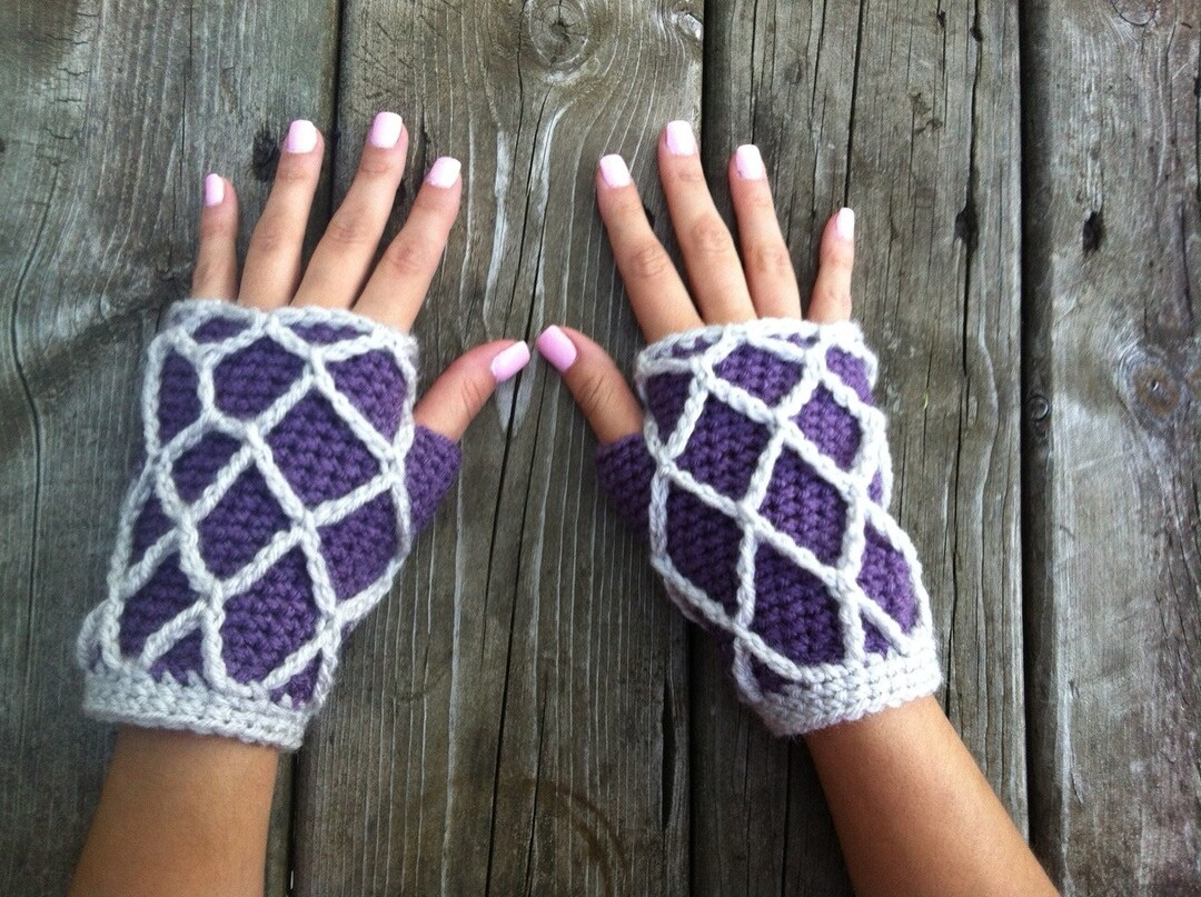 Crochet Gloves pattern Etsy