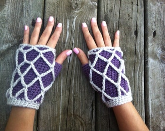 Crochet Fishnet Gloves (Pattern)