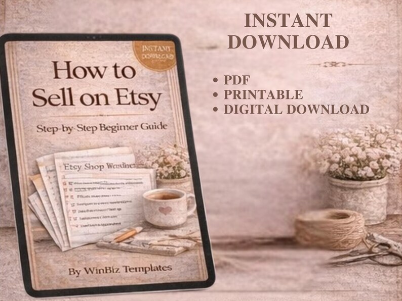 Etsy Shop Starter Guide | Worksheets + Checklists (digital Download) - Etsy