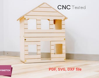 Wooden Dollhouse CNC Cut Files