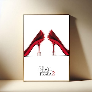 Der Teufel trägt Prada 2 Film Poster, Moderne Filme Kunstdruck, Leinwand Poster, Geschenk Poster, Film Fan Sammlung