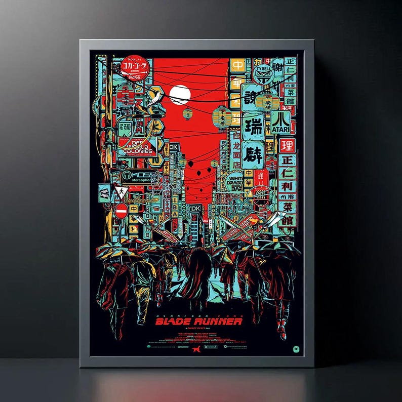 Blade Runner Classic Film Poster, Modern Movies Art Print, Canvas Cloth ...