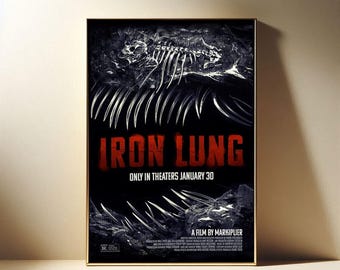 Póster de película de terror "Iron Lung" (2026), impresión artística de películas modernas, póster de tela, póster para regalo, colección de cinéfilos