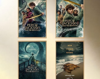 Póster de la temporada 2 de Percy Jackson y los Dioses del Olimpo, impresión artística de películas modernas, póster de tela, póster para regalo, colección de cinéfilos