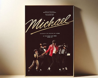 Michael 2026 Film Poster, Moderne Filme Kunstdruck, Leinwand Poster, Geschenk Poster, Film Fan Sammlung