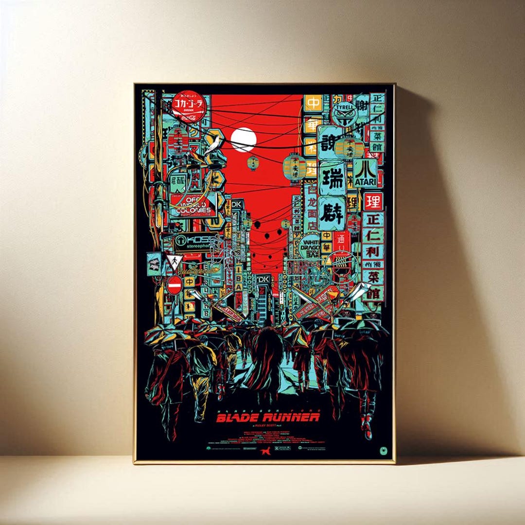 Blade Runner Classic Film Poster, Modern Movies Art Print, Canvas Cloth ...