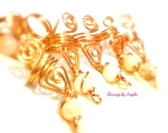 Italian Onyx Loc Jewelry//Natural Hair//Sista Locs//Hair Accessories//Courage//Chakra Jewelry//Healing Stones//Wire Wrapped