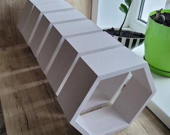Wooden Hexagon Shelves