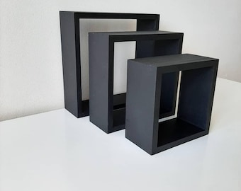 Mensola da parete quadrata in legno